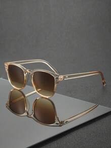 1 Pair Unisex Classic Design Sunglasses, Suitable For Street, Travel, Fishing, Sports Style, Festivals, Beach, Driving, Vacation, Outdoor Activities, Parties For Summer Beach Vacation,Outdoor,Travel - Multicolor - View 4