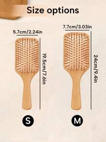 1/2 Stücke personalisierter individueller Kamm, individuell anpassbarer Luftpolster-Bambuskamm, individuell anpassbares Initialen- und Namensblumenmuster, Paddelbürste aus lasergravierten natürlichen Bambuskamm-Paddeln zum Entwirren, geeignet für Frauen und Männer, Ornament, Buchstabe, Unifarbe, exquisit, stilistisch, vintage, modern, farbig, Lässig, Basics, Lässig, weich, einzigartig, individualisiert, personalisiert, individuell, ideales Geschenk für sie, Freundin, Freund, Schönheit & Gesundheit, schicker Herbst, perfektes Hochzeitsgeschenk, ewige Liebe - Verschiedenfarbig - Übersicht 3