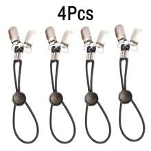 1/2/4 件可调节床单固定带，多功能弹性床单夹，带扣金属夹，适用于床垫、沙发 - 彩色 - 查看 14