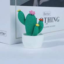 1 pieza/4 piezas Planta suculenta maceta realista de resina linda, decoración de escritorio pequeña de resina, artesanía creativa de resina