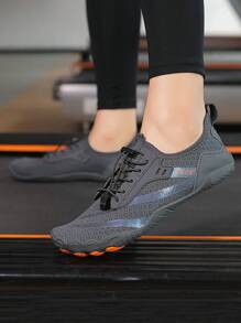 Women's Water Shoes, Couples Aqua Socks, Five Fingers Beach Shoes, Indoor Training Shoes - Dark Grey - View 6