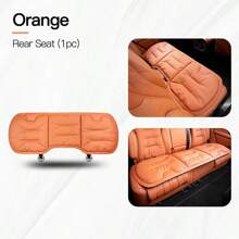 New Car Seat Cushion Luxury Leather Waist Back Support Pillow Breathable Non-Slip Driver Seat Pad Universal Lumbar Pillow