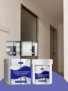 Matte Glass Paint - Opaque, Sun-Resistant, Renovation Oil-Based Paint For Privacy Glass Frosting - Multicolor - View 2