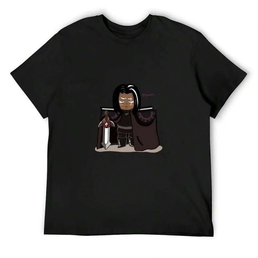 Dark Chocolate Cookie - Cookie Run Kingdom T-Shirt Man T Shirt Sweat Luxury Clothes Men - 黑色 - 查看 1