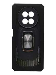 Realme 12 5g Case Camera Protector Case Rude Ring + Mica - Black - View 1