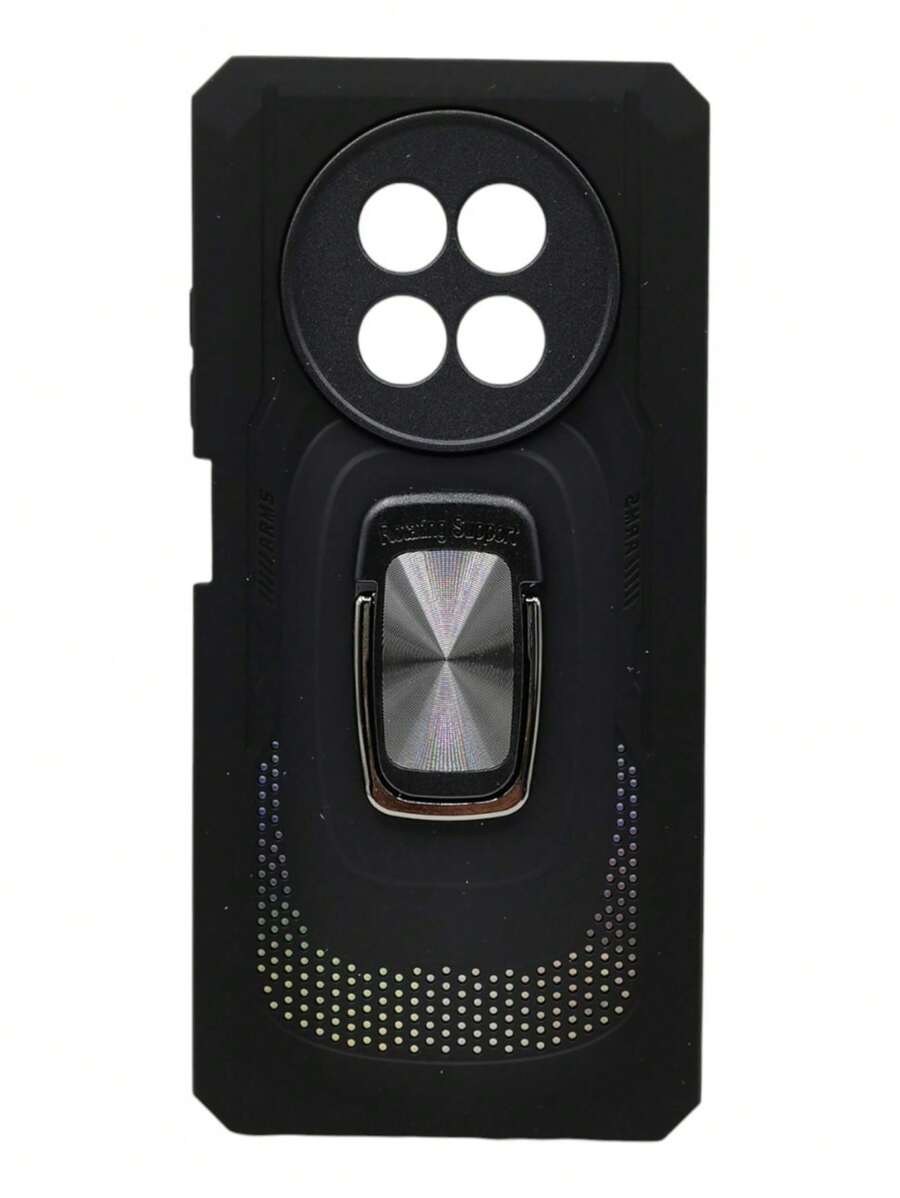 Realme 12 5g Case Camera Protector Case Rude Ring + Mica - Black - View 1