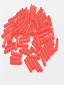 60pcs Mixed Red, Yellow, Green Fishing Float Set, High Visibility Enlarged Beans, Thick Stem Cylindrical Foam Super Light Fishing Floats With Thick Tail, Fishing Accessories - Multicolor - View 5