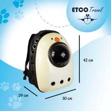 Mochila Transportadora Para Perros Gatos Mascotas Back Pack Encantador Domo