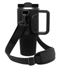 1Pc 40oz Tumbler Case, Cup Cover/Storage/Organization, Diving Material Cup Cover, Car Handle Cup Protective Cover, Diagonal Strap Adjustable Strap, Suitable For Outdoor Travel, Fitness, Daily Use. Outdoor Travel, Fitness, Daily Use., Back To School Supplies