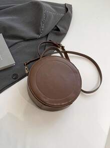 New Fashion Women Shoulder Handbag Ladies Small Round Bag Young Women Round Purse