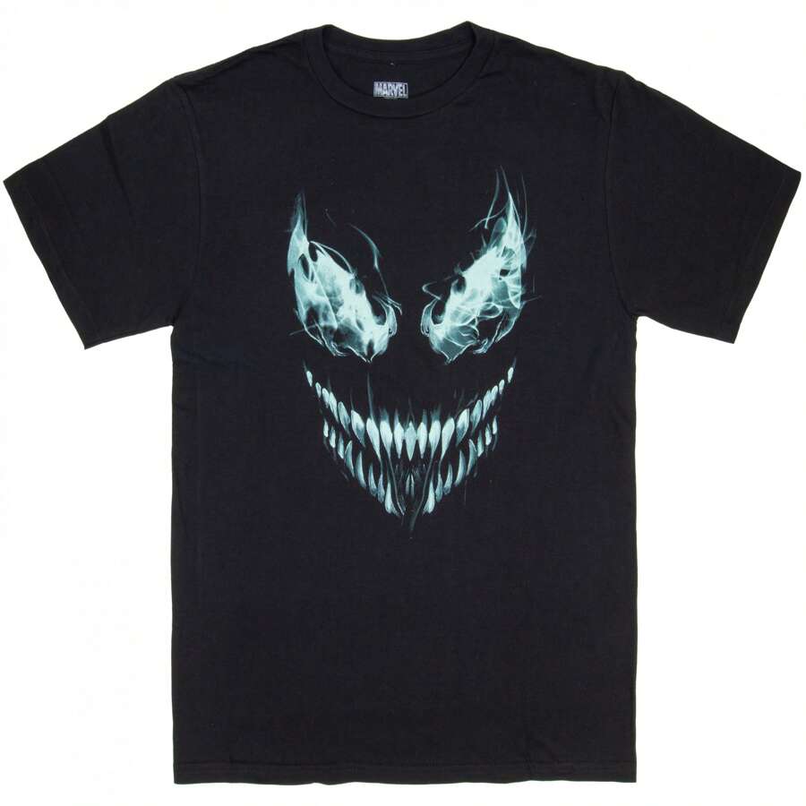 Marvel Venom Ghostly T-Shirt - 黑色 - 查看 1