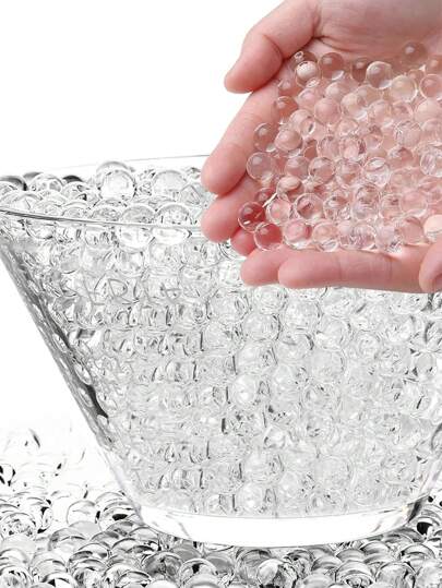 Water Gel Jelly Beads Filler - For Floating Candle Making, Wedding Party, Home Decor Plants And Crafts Beads (Expand After Absorbing Water)