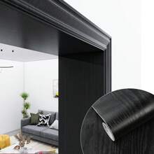 1 Cuộn Giấy Dán Tường Vân Gỗ Nhôm Tự Dính, Giấy Dán Tường Có Kết Cấu Gỗ Thật, Miếng Dán Tường Chống Thấm Nước Và Dầu Mỡ Có Thể Tháo Rời, Dễ Dàng Dán Trên Cửa, Thích Hợp Cho Phòng Ngủ, Phòng Tắm, Phòng Khách, Khung Cửa Bằng Hợp Kim Nhôm Và Gỗ Nguyên Khối - Nhiều màu - Xem 11