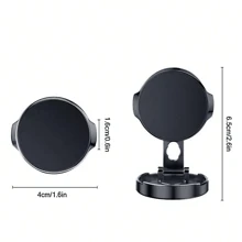 Car Phone Holder, Mobile Magnet Phone Holder/Car Accessories/Upgraded Version/Adjustable Horizontal And Vertical Phone Holder, Multi-Purpose Magnetic Car Phone Holder 360° Rotating Folding Phone Car Magnetic Navigation Holder, Suitable For Car Dashboard, Compatible With All Mobile Phones. Suitable For Gifts For Family, Friends, Children, Birthdays, Chinese New Year, Boyfriends, Girlfriends, Festivals, Easter - Round Silver - View 6