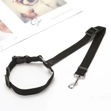1pc Pet Retractable Adjustable Buffered Seat Belt Tether Leash, Dog Car Seat Belt Suitable For Large, Medium And Small Pets, Dog Seatbelt, Dog Car Seat, Beach, Sun, Travel