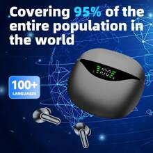 New 144 Translation Earphones: Real Time Translation Headphones, Suitable For Travel, Business, And Work
