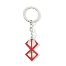 Collar con colgante de espada de Berserker Guts y llavero - Collar de estilo de espada de aleación, cadenas Behelit de Berserkers de manga, colgante con runas de la Marca del Sacrificio - Conjunto de accesorios de cosplay, regalo para mujeres, hombres y fans