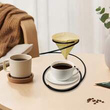 1pc/Set Coffee Pour Over Dripper Stand, Serpentine Filter Holder, Coffee Accessories, Display Stand - Black - View 6