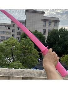 1pc Extendable Samurai Sword, 3d Printed Gravity Throwing Sword, Plastic Decompression Samurai Sword, Katana, Fake Sword Halloween