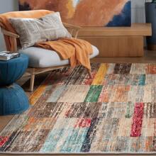 Carpet Area Rug Washable Rug Large Modern Abstract Living Room Rug Winter Warm Soft Anti-Skid Thin Carpet Indoor Floor Non-Shedding Carpets For Bedroom Dining Room Home Office Decor - Adoni - Xem 3