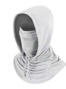 1pc Unisex Ice Silk Sun Shield Balaclava Hat - UV-Resistant Full Face Cover For Cycling - Breathable, Seamless & Adjustable Neck Gaiter Scarf With Drawstring, Outdoor Motorcycle Riding Bicycle Fishing Headgear Hat With Hanging Ears, Sunscreen Face Mask For Women, Cycling Hood For Men - Multicolor - View 3