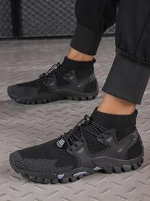 Nuevos zapatos de ciclismo para hombres 2025, zapatillas deportivas ligeras y transpirables para ciclismo casual, zapatos para bicicleta de montaña, zapatos para trekking, zapatos con suela gruesa para fitness, adecuados para caminadora, tallas extra grandes 45/46/47