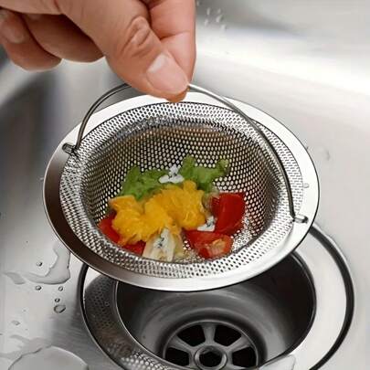 2 pezzi filtro acciaio inossidabile per lavandino - tappo e filtro per capelli in metallo - filtro antiotturazione per bagno, toilette e cucina