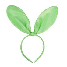 1 băng đô tai thỏ cỡ lớn nhiều màu sắc, kẹp tóc vải bóng kiểu mới, trang trí tiệc, băng đô, vòng tóc - Nhiều màu - Xem 3