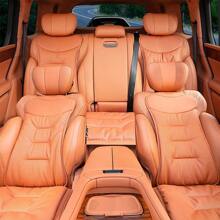 New Car Seat Cushion Luxury Leather Waist Back Support Pillow Breathable Non-Slip Driver Seat Pad Universal Lumbar Pillow