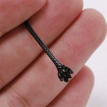 10m/Bag Black Wax Wire PU Leather Rope Rubber Rope Pendant Rope Necklace Rope Bracelet Rope Threading Bead Accessories - Cowhide Rope - View 7