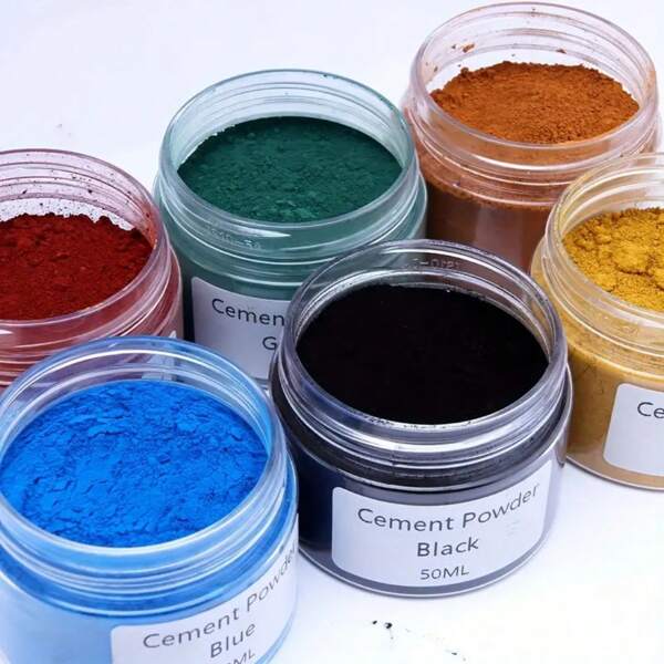 DIY Concrete Pigment Powder, 1.69oz - Water-Based Colorant For Gypsum, Epoxy Resin Crafts & Jewelry Making, Available In 12 Vibrant Colors, Colored Pigment Powder