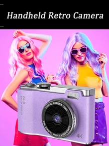 Portable HD Digital Camera ABS CMOS Sensor 8x Optical Zoom Electronic Anti-Shake Front And Rear Dual Camera Shooting Camera,Two Styles ( NO Memory Card And With 32G Memory Card), Suitable For Parties, Travelling, Recording Life - Multicolor - View 7