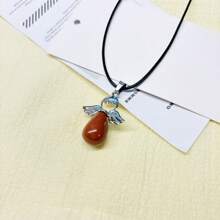 1 件夏季新品正品水晶水滴天使吊坠配 PU 项链链 - 多款 - 查看 8