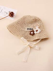 Toddler Summer Breathable Sun Ion Hat, Fashion Girl Baby Sun Visor Beach Bucket Hat