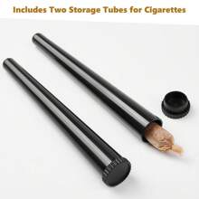 100pcs 1 1/4 Size Pre-Rolled Papers With Filter Tips, 84mm Pre Rolling Cones With Filling Device, Two Cones Holder, Cone Loader, Cleaning Brush, Slow Burning, Tobacco Accessories, Holiday Gift For Friends And Family - 棕色 - 查看 6