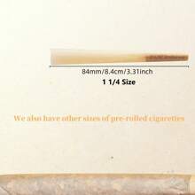 100pcs 1 1/4 Size Pre-Rolled Papers With Filter Tips, 84mm Pre Rolling Cones With Filling Device, Two Cones Holder, Cone Loader, Cleaning Brush, Slow Burning, Tobacco Accessories, Holiday Gift For Friends And Family - 棕色 - 查看 8