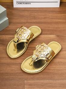 1 双儿童时尚休闲可爱防滑户外金属扣凉鞋儿童沙滩拖鞋