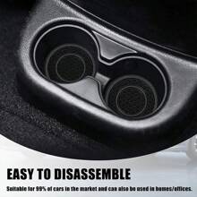 2 件 2.75 英寸汽车杯垫，PVC 双线圈饮料杯垫，蜂窝图案杯垫，汽车隔热杯垫，汽车防滑杯架插入杯垫，通用适用于大多数汽车、卡车、船只、汽车内饰配件套装 - 彩色 - 查看 6