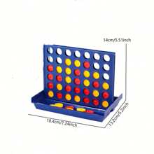 全新 3D 四子棋早期教育与互动游戏、桌面国际象棋玩具游戏 - 1 套、礼物