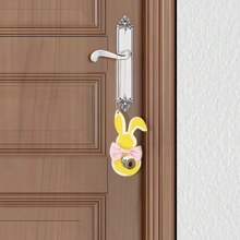 1pcsEaster Wooden Crafts Cartoon Rabbit Pendants Holiday Party Decorations Easter Rabbit Gifts Small Pendants