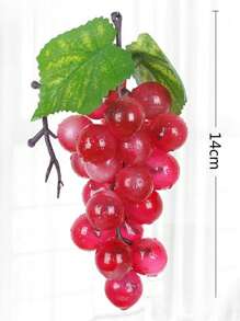 1 pièce Raisin artificiel avec sensation de raisin givré. Grappe de raisin en plastique factice. Accessoire de prise de vue. Décoration murale en rotin. Grappe de raisin. Saint Valentin, cadeau