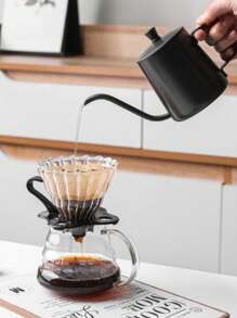 1 件不锈钢小号 350 毫升手动咖啡滴滤器（黑色） - 黑色 - 查看 5