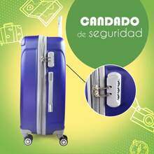 Maleta de viaje 10 kg 19 Pulgadas Carry On Rígida, Equipaje de Mano Cabina con ruedas 360 y candado.