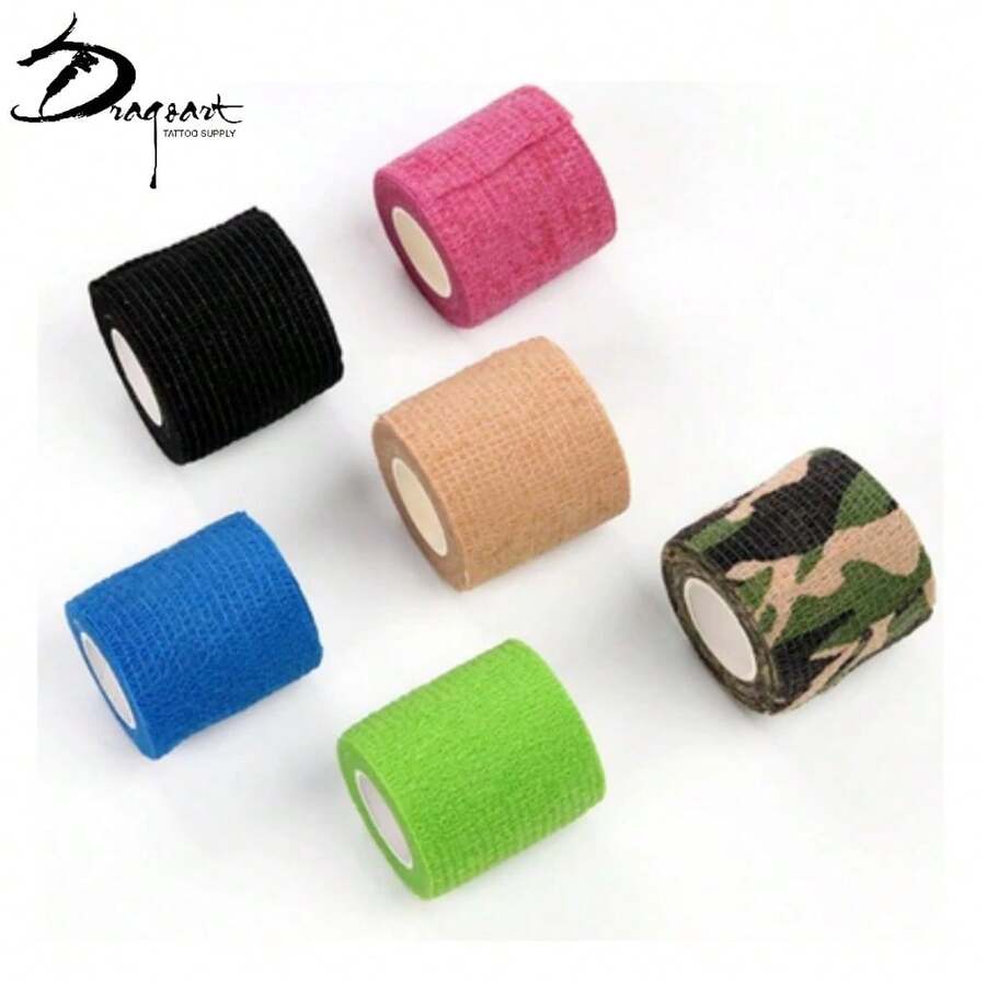 Non-Slip Tattoo Bandage 5 UNITS - Multicolor - View 1