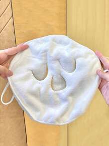 1PC Hot Compress Face Towel Masks, Reusable Facial Steamer Towel For Hot Cold Skin Care Home Bathroom Decor Summer Back To School