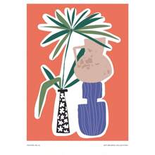 1 件现代波西米亚极简主义植物花卉艺术抽象海报印刷品墙壁艺术图片客厅家居装饰无框架 - 彩色 - 查看 46