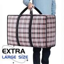 1 chiếc Túi đựng đồ di chuyển chống thấm nước dệt dung tích lớn hiện đại, có thể gấp lại, chống ẩm, chống bụi, có dây đeo hành lý - Nhiều màu - Xem 2