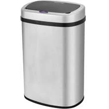 Display4top Stainless Steel Automatic Touchless Kitchen Bathroom Sensor Bin,Trash Can,Touch Bin (58LRound)