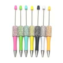 6pcs/Set Or 12pcs/Set Handmade Rhinestone & Beaded Kawaii Ball Pens, Random Color, Creative & Delicate Writing Supplies For Women Back To School - Multicolor - View 3