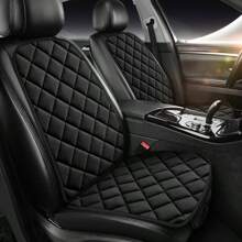 Nouveau coussin de siège de voiture au design de grille diagonale exquis, pour un seul siège de la première rangée, en matériau moelleux, confortable et chaud, facile à installer, convient à toutes les saisons et à une variété de modèles de voiture